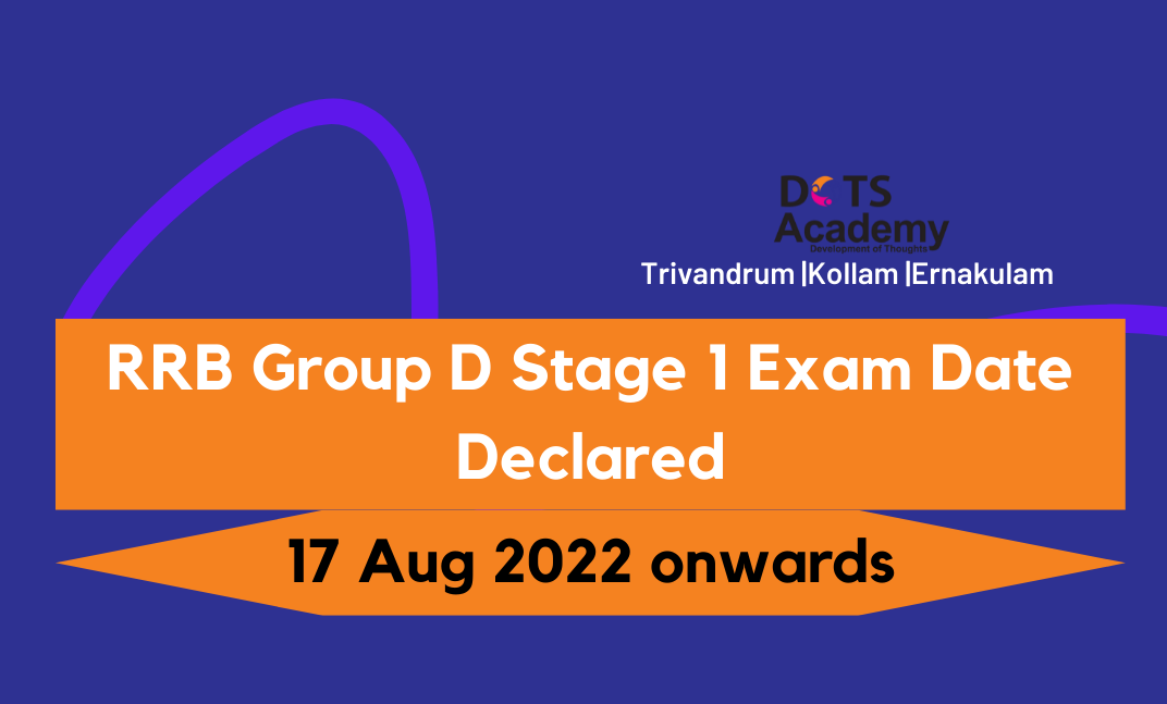 RRB Group D Exam Date Declared Dots Academy