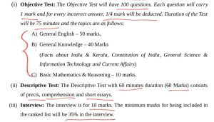 Kerala High Court Assistant Exam